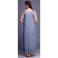 thumbnail image 3 of Bimba Robe de Nuit en Rayonne Imprimée pour Femmes, Sans Manches, Tenue de Nuit, Robe Maxi - TG, 3 of 5
