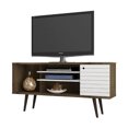 thumbnail image 2 of Manhattan Comfort Liberty 53 Inch Mid Century Modern TV Stand, Rustic Brown, 2 of 5