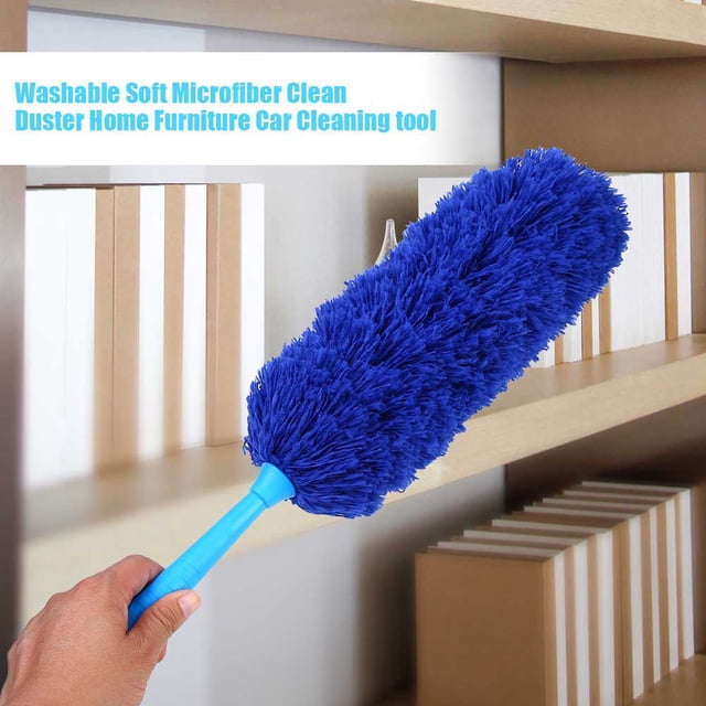 Qiilu 1 pcs Washable Anti Static Soft Microfiber Clean Duster Home Furniture Car Cleaning Tool, Cleaning Duster, Duster Cleaning Tool