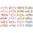thumbnail image 2 of EGNMCR Nail Stickers Nail Watermark Sticker Gold Watercolor FlowerColor Nail Sticker 1PC Nail art, 2 of 2