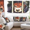 thumbnail image 1 of Sad Dog in Animal Shelter - Abstract Canvas Art Print, 1 of 3