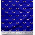 thumbnail image 1 of Soimoi Blue Modal Satin Fabric Brush Stroke Abstract Print Fabric by Yard 42 Inch Wide, 1 of 3