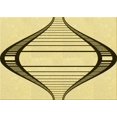 thumbnail image 1 of Ahgly Company Machine Washable Indoor Rectangle Transitional Sun Yellow Area Rugs, 2' x 3', 1 of 7