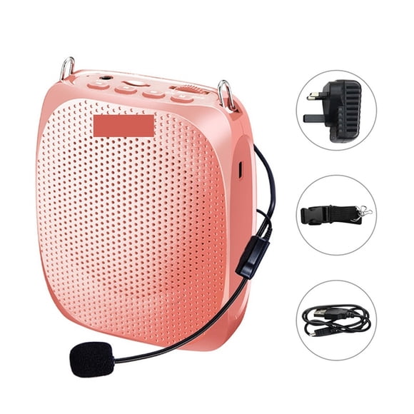 10W Portable Voice Amplifier Wired Microphone Audio Speaker Natural Stereo Sound Loudspeaker for Teacher Megaphone ,Easy to Use