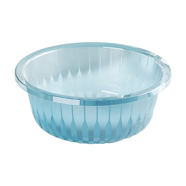 WRKEKC Clearance Round Collapsible Plastic Wash Basin - Multipurpose Camping/Kitchen Tub (30x30x11cm)