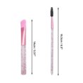 thumbnail image 2 of Unique Bargains 12 Pcs Bucket Makeup Brush Set for Bathroom Rose Red Plastic Handle Nylon Hair, 2 of 5