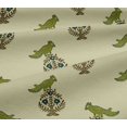 thumbnail image 5 of oneOone Viscose Jersey Fabric Leaves|Bird & Floral Block Printed Craft Fabric BTY 60 Inch Wide, 5 of 5
