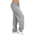 thumbnail image 4 of letairis Pantalons Amples pour Femmes, Pantalons de Sport Multicolores, Gris Clair m, 4 of 5