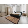thumbnail image 4 of Ahgly Tapis d'Intérieur Rectangulaire Abstrait Rouge Brun, 5 Pieds x 8 Pieds, 4 of 6