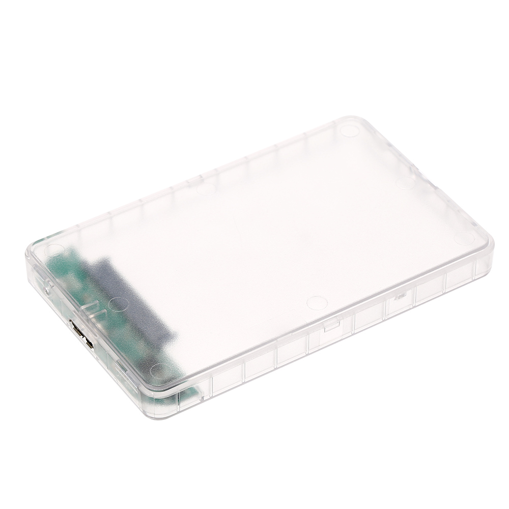 yeacher Compact USB 3.0 External Enclosure for 2.5" SATA HDD/SSD, Tool-Free Installation, Matte Plastic Shell, High-Speed Data Transfer, Includes Data Cable (Hard Drive Not Included)
