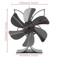 thumbnail image 2 of Fireplace Fan 6 Blades Stove Fan Powerless Quiet Operation, 2 of 5