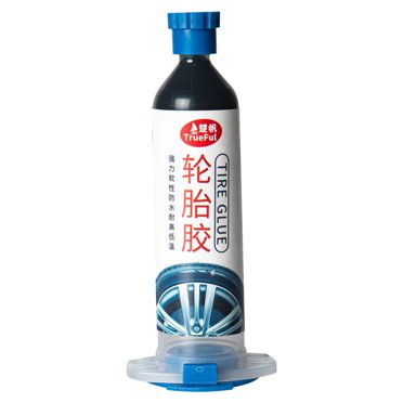 Lksixu Car Accessories Colle pour Pneus, Adhésif en Caoutchouc, Colle de Réparation de Pneus, Peut Tre Utilisée pour Divers Produits en Caoutchouc Noir, Traitement et Durcissement Rapides, Colle de Réparation de Pneus 30ml Accessoire Intérieur de Voiture