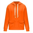 thumbnail image 3 of Hauts Col en V pour Femmes Femmes Polyvalent Couleur Unie Manches Longues Col Rond Poche Hauts Tempérament Hauts Col Hauts pour Femmes Manches Courtes Hauts pour Femmes Hauts Femmes Manches Longues, 3 of 8
