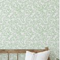 thumbnail image 1 of S4Sassy Pellicule Murale Imperméable Inspirée de la Nature, Revêtement Mural Fini Uni, Papier Adhésif à Motif Feuille Classique pour Murs, Armoires, Commode, Rouleau de Papier Peint Vinyle Autocollant - Vert (25"X360 Pouces), 1 of 9