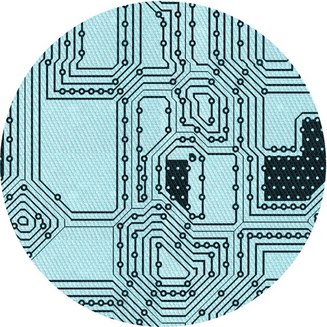 Ahgly Company Tapis d'Intérieur Lavable en Machine Carré Bleu Électrique Transitionnel, 3 Pieds Carré