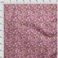 thumbnail image 4 of oneOone Viscose Chiffon Pink Fabric Floral Craft Projects Decor Fabric Printed By The Yard 42 Inch Wide, 4 of 4