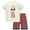 Red, variant on Luvoko Toddler Boys T-Shirt Two Piece Set Little girl Boy Shirt T-Shirts Shorts Outfit Sleep Shorts Boys Boys Casual Playwear (Red,2-3 Years)