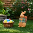 thumbnail image 2 of Binwennn Easter Decorations : Resin Rabbit Decorations To Light Up Your Garden Patio Christmas Ornament Decorations Snowflake Ornament Cool Christmas Ornament Pretty Christmas Ornament Pizza Ornament, 2 of 5
