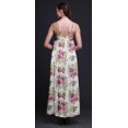 thumbnail image 3 of Bimba Robe Longue Maxi de Soirée pour Femmes en Rayonne à Imprimé Floral, Dos Nu, Bretelles Spaghetti - XX-Grand, 3 of 5