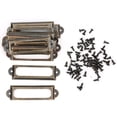 thumbnail image 2 of Porte-tiroirs Métalliques 20 Pcs Marque de Tiroirs Étudiants Diy Rétro Panneaux de Tiroirs Accessoire de Note, 2 of 8