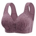 thumbnail image 1 of Yuyuzo Womens Front Closure Bras Seniors Wireless Beauty Back Full Coverage Comfor Easy Close Bras, 1 of 6