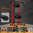 thumbnail image 4 of SogesPower Adjustable 82.7"H Pull up Bar Power Tower Multifunctional Fitness Station for Home, 4 of 8