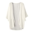 thumbnail image 4 of 2025 Cardigan Transparent à Manches Courtes pour Femmes, Cardigan à Boutons pour Femmes, Ouvert à l'Avant, Cardigan en Chiffon pour Femmes, Haut Léopard, 4 of 4