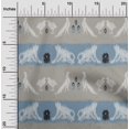 thumbnail image 1 of oneOone Georgette Viscose Fabric Stripe|Bird & Monkey Ikat Printed Fabric 1 Yard 42 Inch Wide, 1 of 3