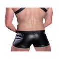 thumbnail image 2 of Men PU Shorts Slim Fit PU Leather Male Temptation Shorts, 2 of 6