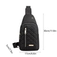 thumbnail image 3 of Chmadoxn Office Storage & Organization,Closet Organizers and Storage, Fashionable Embroidery Diamond Shoulder Bag Large Capacity Watertight Backpack With Data Hole shoulder messenger pouch, 3 of 6