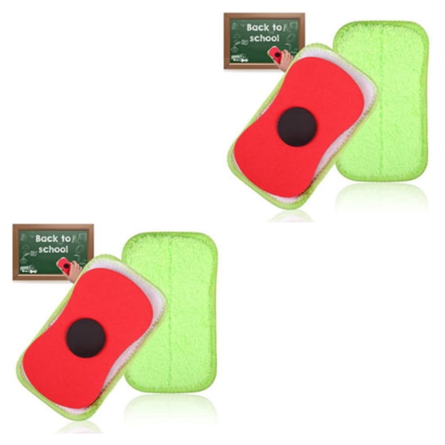 Langgg 2pcs Eco-friendly Whiteboard Eraser Reusable Washable And Non-shedding Magnetic Sponge Easy To Clean 2Set