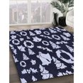 thumbnail image 3 of Ahgly Company Tapis d'Intérieur Lavables en Machine, Rectangle Bleu Nuit Transitionnel, 6' x 9', 3 of 7