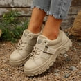 thumbnail image 3 of Espadrilles Mode à Plateforme pour Femmes, Décontractées, en Toile, à Lacets, Plates Épaisses, Antidérapantes, pour la Marche et la Randonnée, 3 of 7