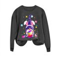 thumbnail image 2 of EGNMCR T-Shirt Imprimé de Pâques T-Shirts Graphiques pour Femmes Chemises pour Femmes Journée de Pâques Chandail à Capuchon Imprimé à Col Rond pour Femme Haut à Manches Longues T-Shirts pour Femmes, 2 of 3