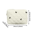 thumbnail image 2 of Sac de Rangement Portable pour Ordinateur Portable Tablette avec Nœud Brodé Mignon pour Accessoires de Maison, 2 of 4