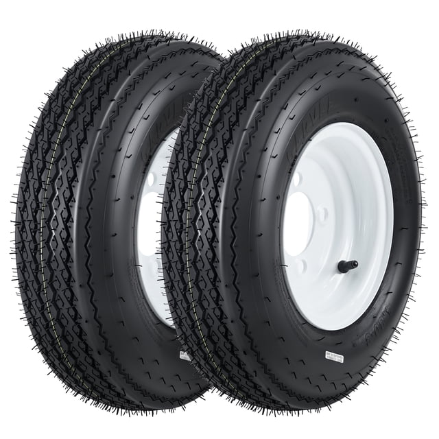BeesClover Trailer Tire & Wheel Assembly Set of 2, 760LB Capacity for Utility & Boat Trailers