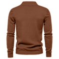 thumbnail image 3 of Mens Sweater RKSRN Automne Hiver Couleur Unie Col Montant Pull à Manches Longues Chemise de Base Ample Pull Col Montant Pull Doux Ample, 3 of 3