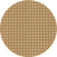 thumbnail image 1 of Ahgly Company Tapis Rond Lavable en Machine Intérieur Transitionnel Bisque Foncé Marron, 6 Pieds Rond, 1 of 7