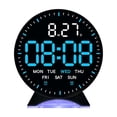 thumbnail image 1 of Digital Alarm Clock with Date, Temperature Display, DST, Brightness Control, Dual Power, LED Screen, 1 of 8