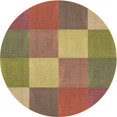 thumbnail image 1 of Ahgly Tapis d'Intérieur Lavable en Machine Carré Rouge Châtaigne Transitionnel, 3 Pieds Carré, 1 of 7