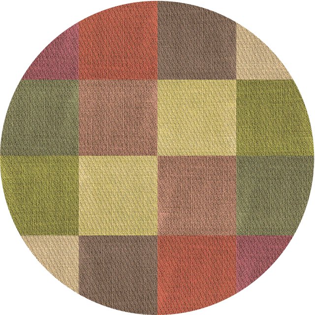 Ahgly Tapis d'Intérieur Lavable en Machine Carré Rouge Châtaigne Transitionnel, 3 Pieds Carré
