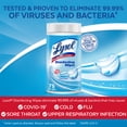 thumbnail image 2 of Lysol® Disinfecting Wipes, Crisp Linen, Thick Strong Wipe, Kills 99.99% of Viruses & Bacteria, 75 Count, 2 of 7