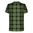 thumbnail image 4 of Qertyioot Hommes Imprimer Manches Courtes Col Rond T-shirt Casual Mode Manches Courtes Dégagement, 4 of 5