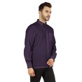 thumbnail image 3 of Bestman Solid Button Down Shirt For Men Long Sleeve With Patch Pocket Formal Business Wear, 3 of 7