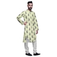 thumbnail image 2 of Atasi Printed Long Sleeve Kurta With Pajama Set For Men Summer Clothing, 2 of 4