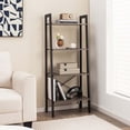 thumbnail image 2 of Costway 4-Tier Bookshelf Industrial Display Storage Shelf Plant Flower Stand Metal Frame Gray, 2 of 10