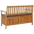 thumbnail image 3 of vidaXL Garden Storage Bench 120 cm Solid Acacia Wood, 3 of 5