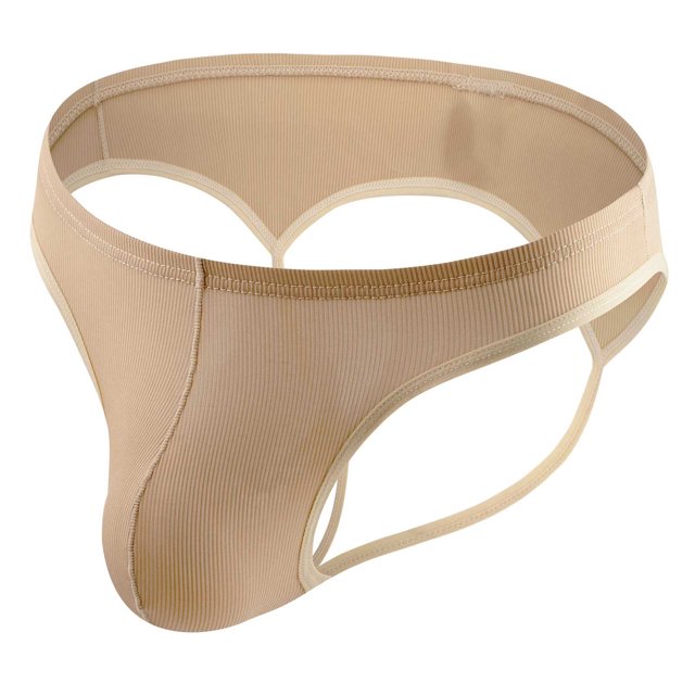 Sous-vêtements Aguichant Décontractés pour Hommes en Maille Rayée Taille Basse