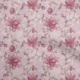 thumbnail image 1 of oneOone Tissu Popeline de Coton Rose Floral Rétro Tissu pour Robe Tissu Imprimé au Mètre 42 Pouces de Large, 1 of 5
