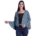 thumbnail image 1 of Moomaya Printed Summer Clothes For Women Front Open Bell Sleeve Short Shrug Cardigan, 1 of 1